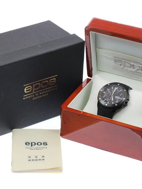EPOS 3388SBBKR Chronograph day date black Dial Automatic Men\'s Watch_946618 main image 11